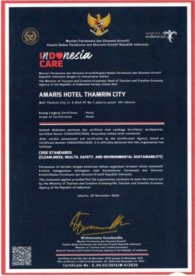 Amaris Hotel Thamrin City Jakarta Ngoại thất bức ảnh